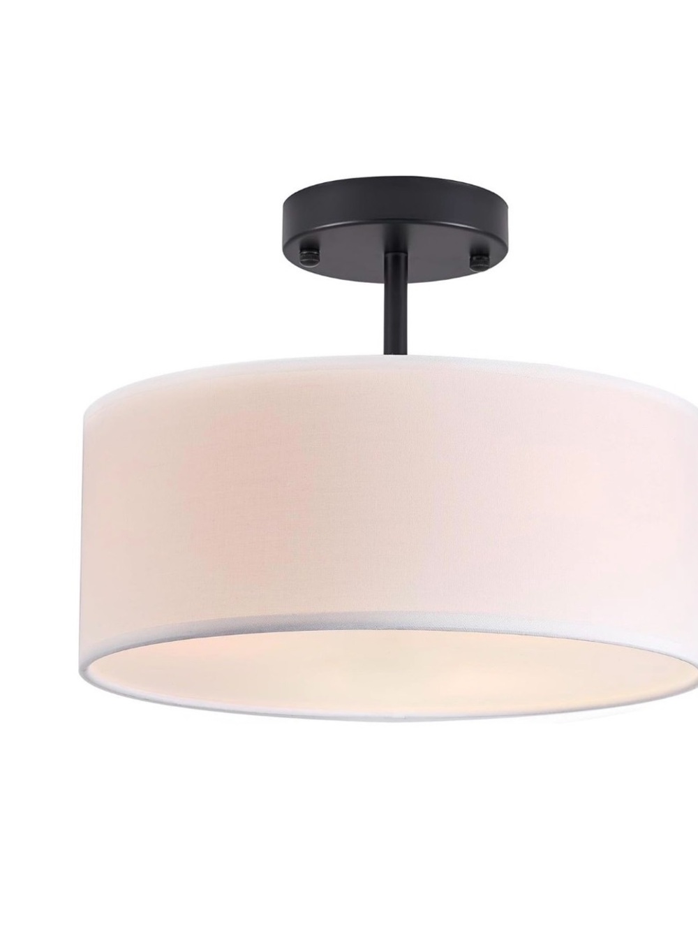 New Bargeni Semi Flush Mount Ceiling Light, 13 inch Modern 3-Light